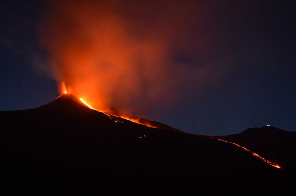 Un volcan en Italie